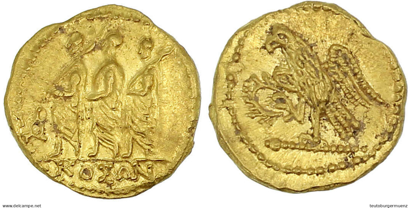 Stater 50/25 V. Chr. Olbia. Magistrat Und Zwei Liktoren Schreiten Nach Links (nach Dem Vorbild Der Denare Des M. Iunius  - Other & Unclassified