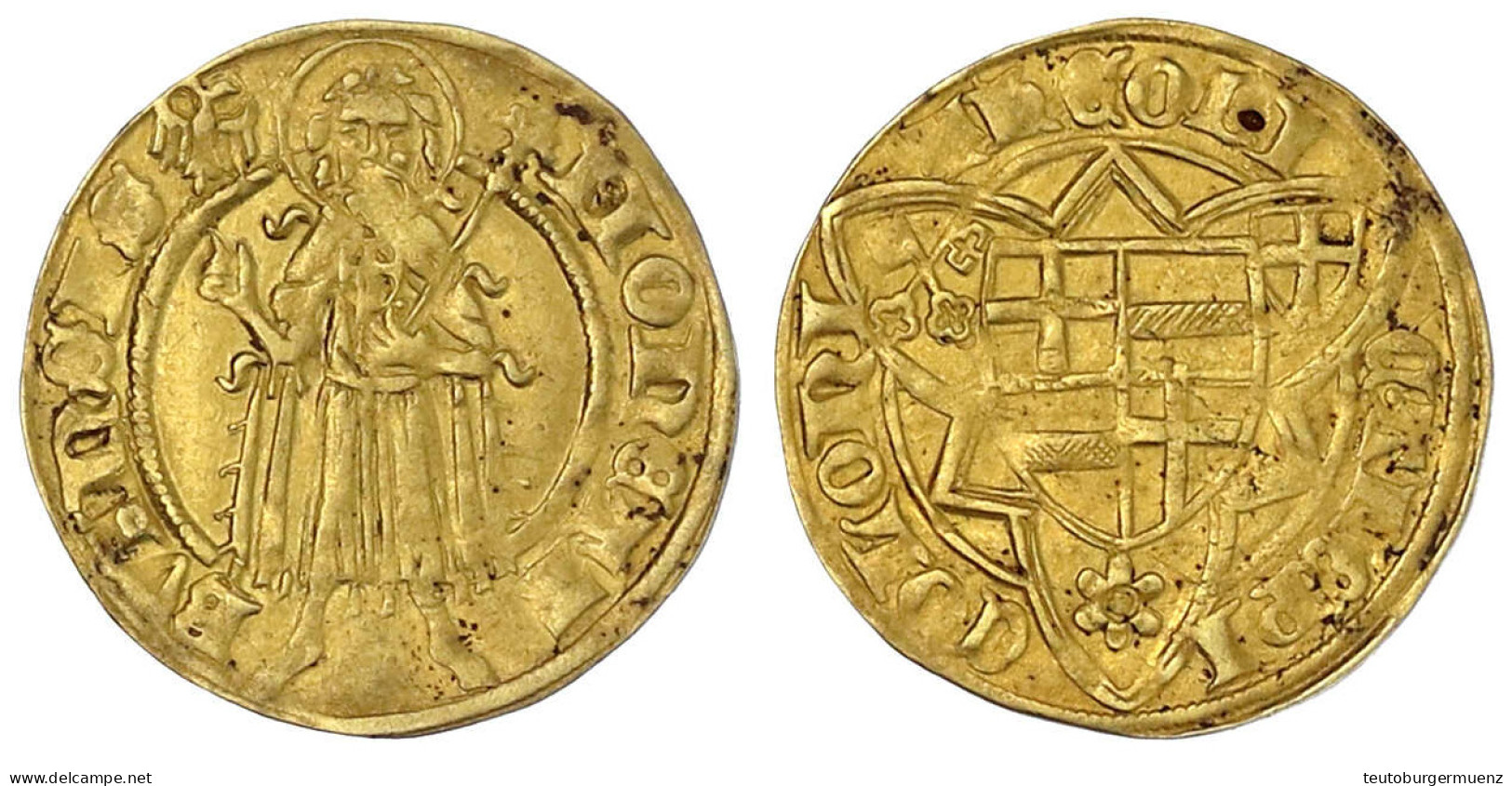 Goldgulden O.J. (um 1415), Bonn. 3,40 G. Sehr Schön, Teilgestopftes Loch. Noss 274. Felke 930. Friedberg 793. - Other & Unclassified