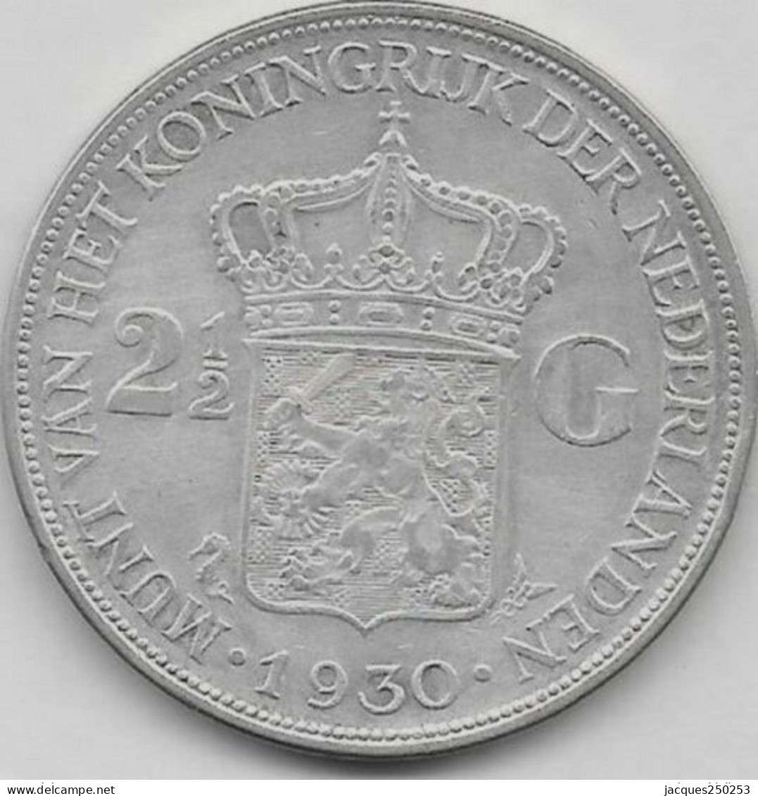 2 1/2 Gulden Argent 1930 - 2 1/2 Florín Holandés (Gulden)