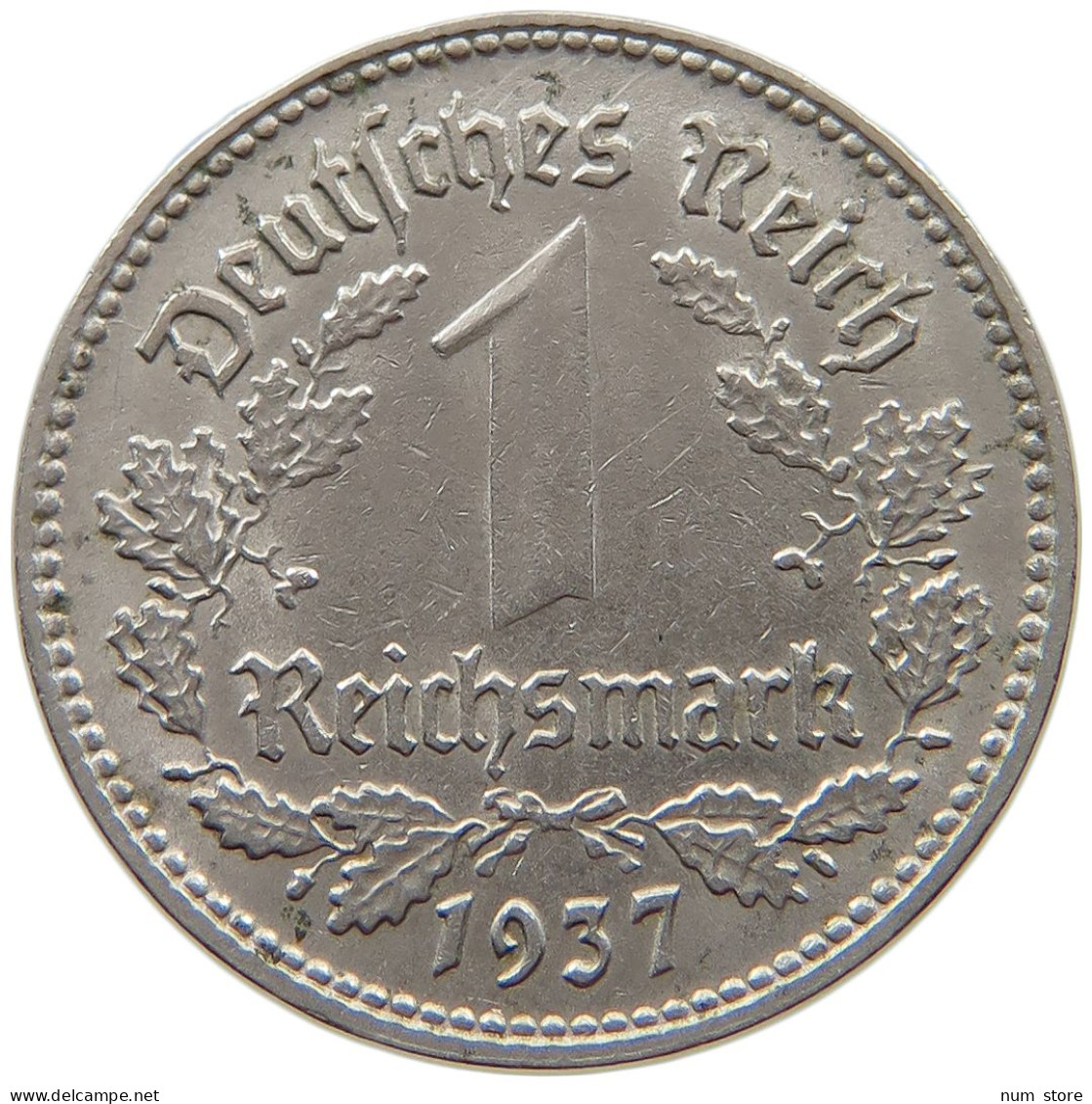 DRITTES REICH MARK 1937 D  #t145 0129 - 1 Reichsmark