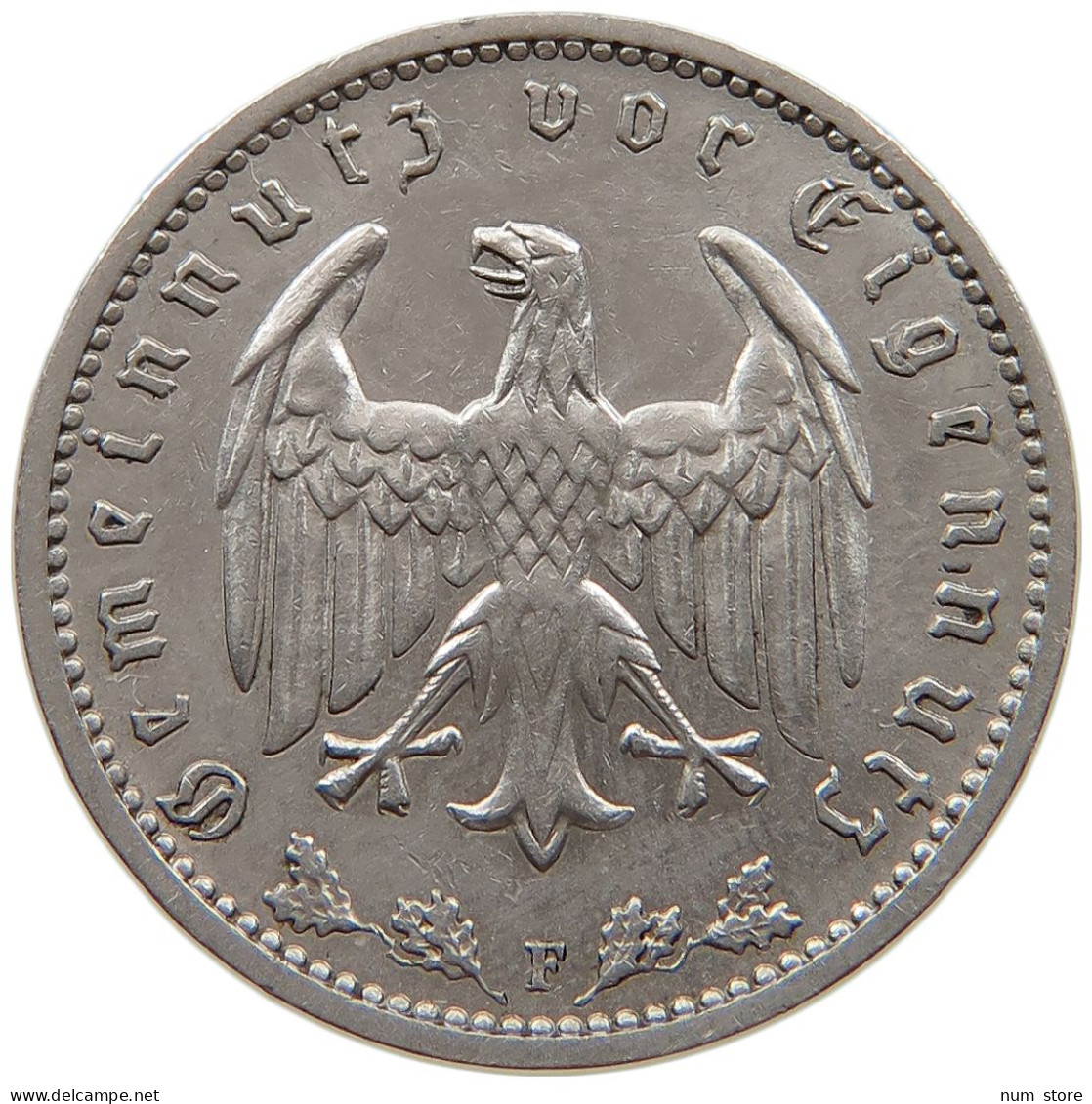 DRITTES REICH MARK 1938 F  #t133 0047 - 1 Reichsmark