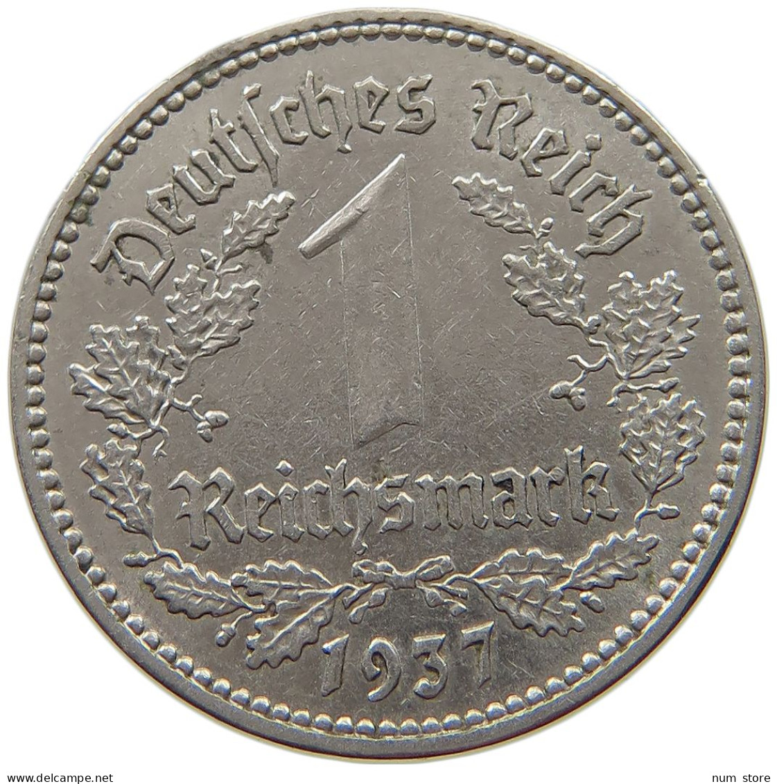 DRITTES REICH MARK 1937 A J.354 #s070 0391 - 1 Reichsmark