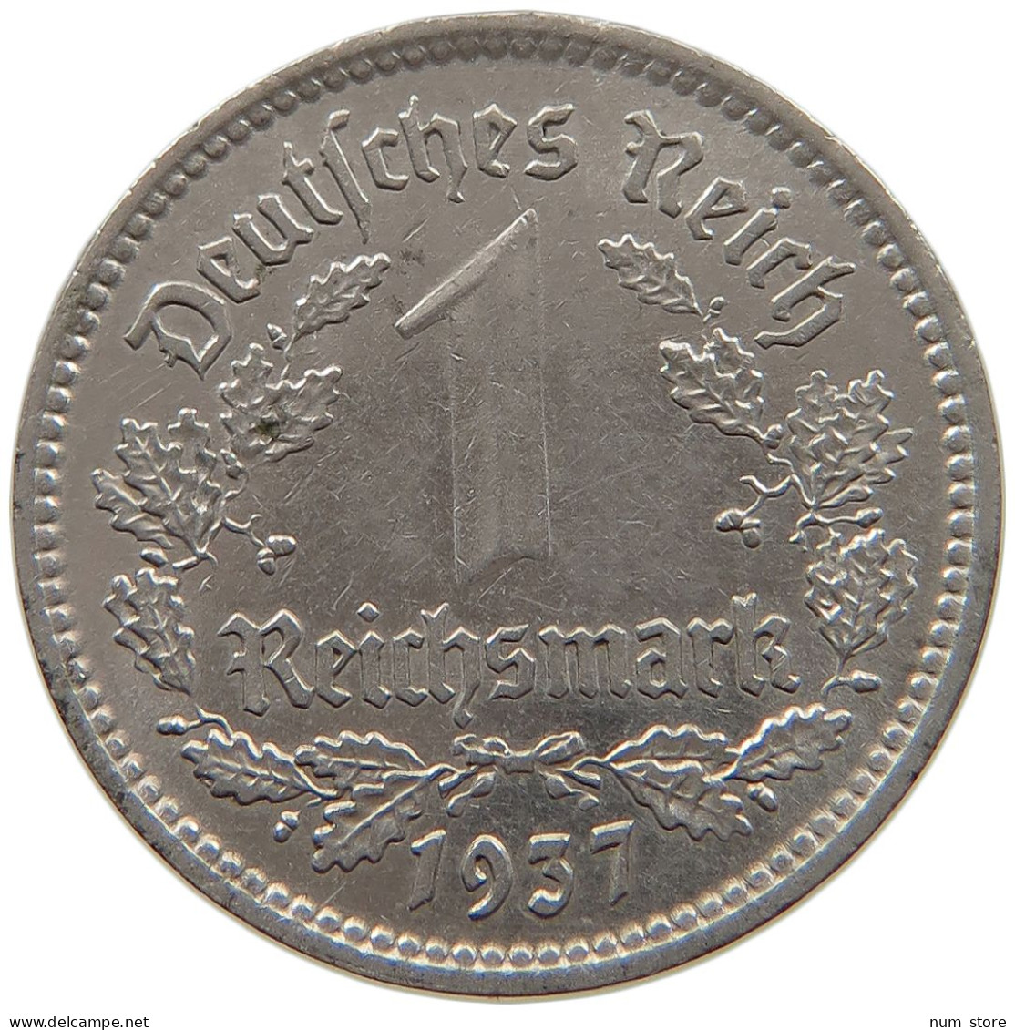 DRITTES REICH MARK 1937 A J.354 #a086 1061 - 1 Reichsmark