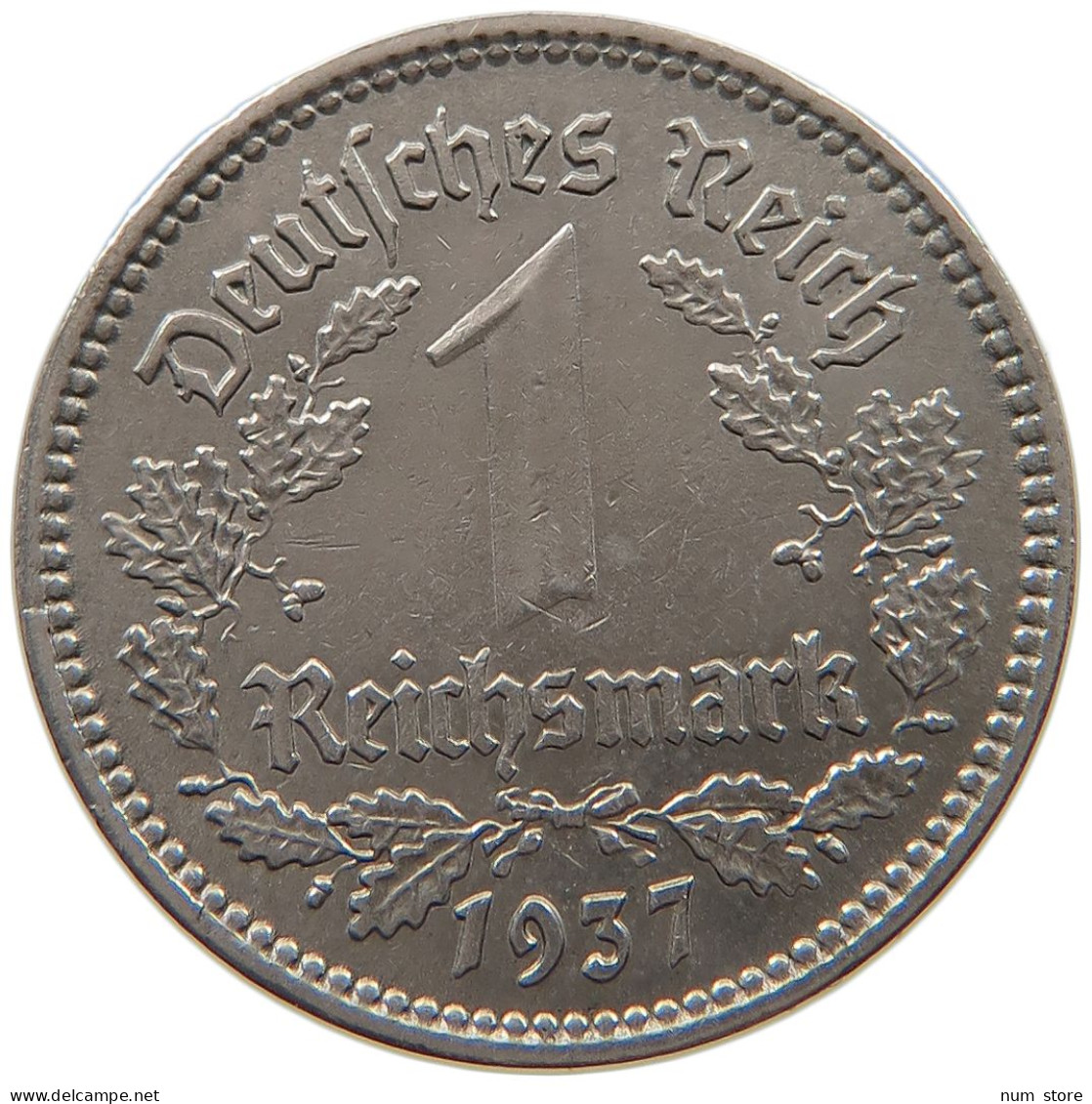 DRITTES REICH MARK 1937 A J.354 #a055 0675 - 1 Reichsmark