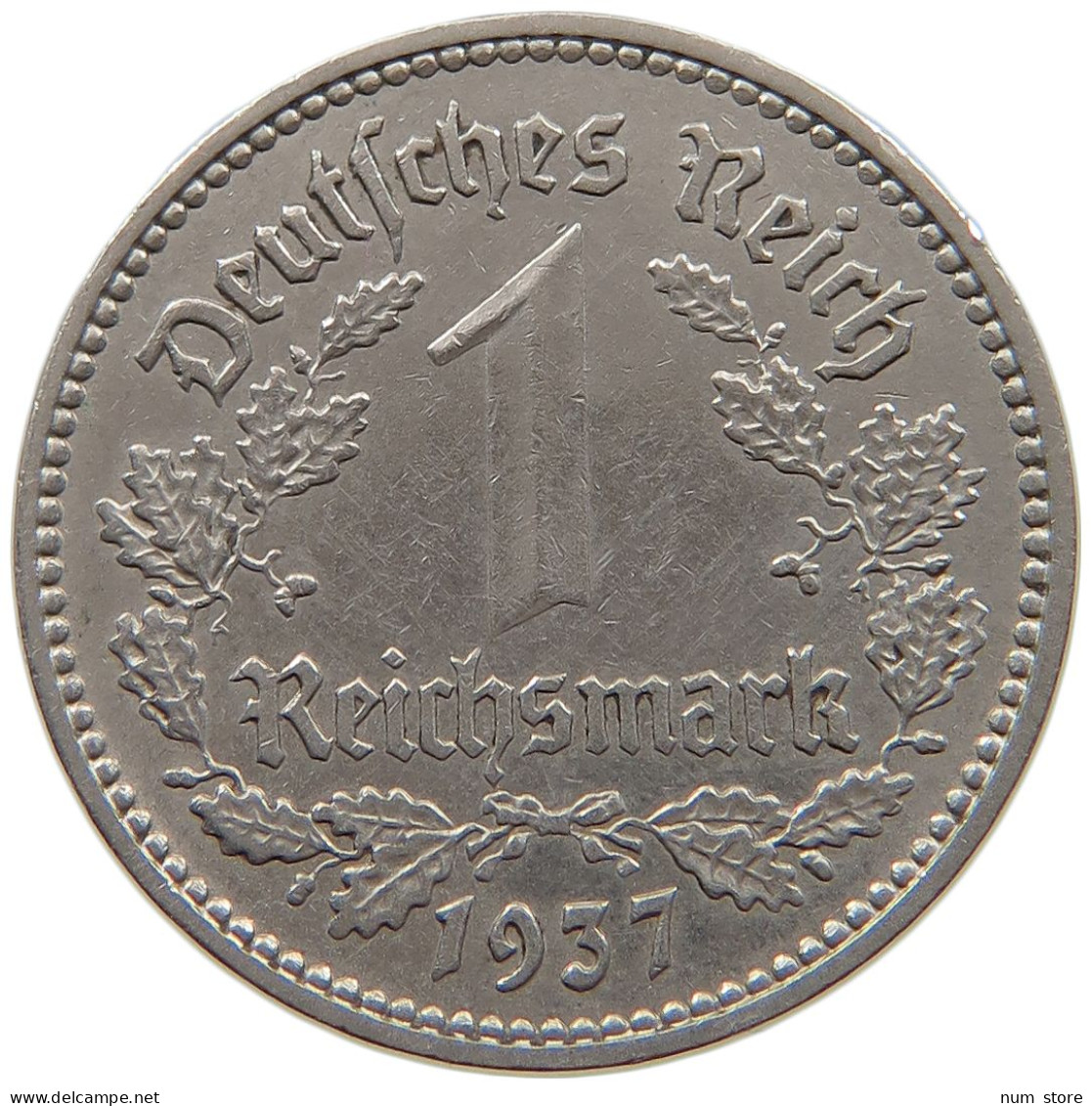 DRITTES REICH MARK 1937 A J.354 #a086 1007 - 1 Reichsmark