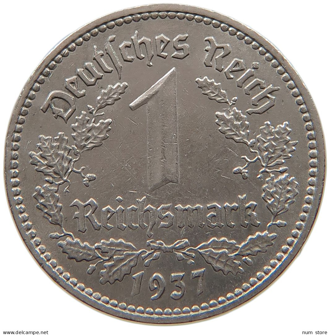 DRITTES REICH MARK 1937 A J.354 #a055 0659 - 1 Reichsmark