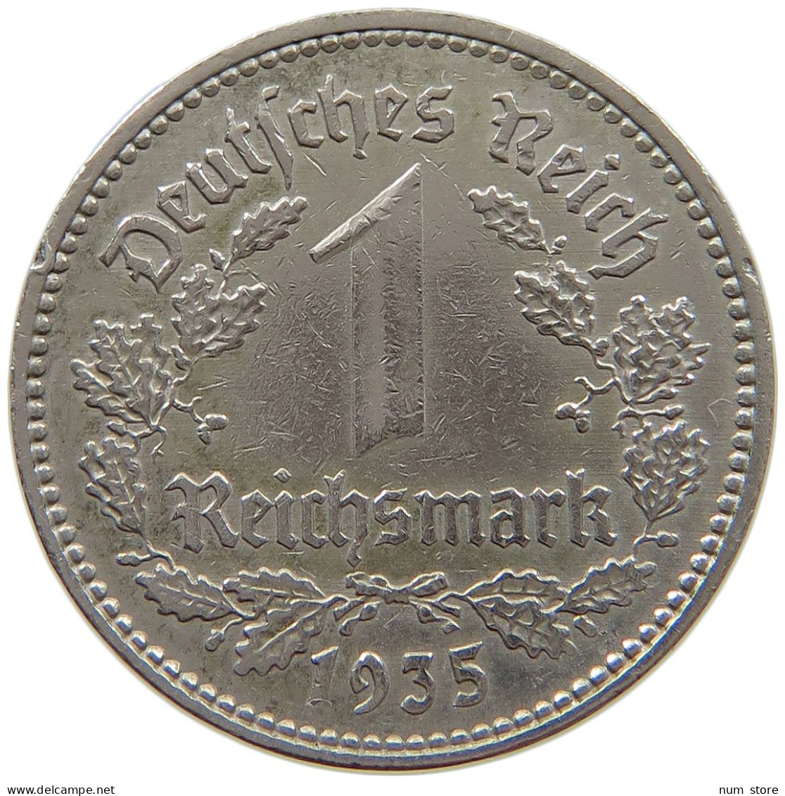 DRITTES REICH MARK 1935 A J.354 #s040 0059 - 1 Reichsmark