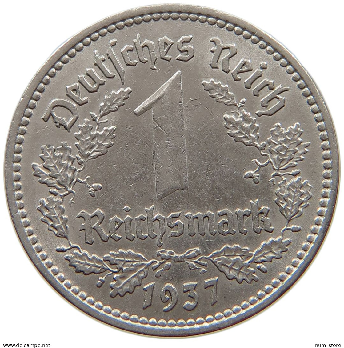 DRITTES REICH MARK 1937 A  #t145 0135 - 1 Reichsmark