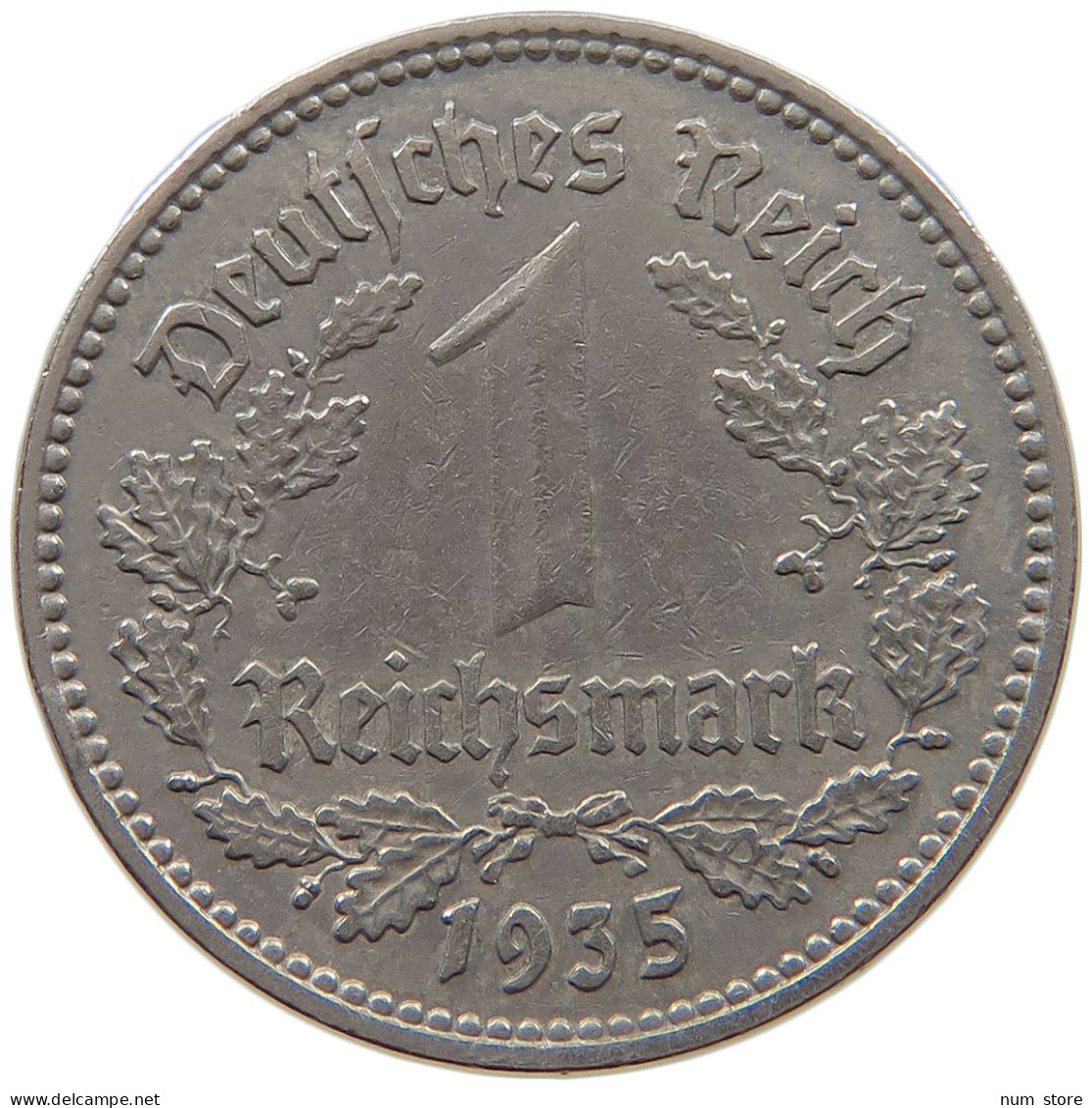 DRITTES REICH MARK 1935 A J.354 #a086 1043 - 1 Reichsmark
