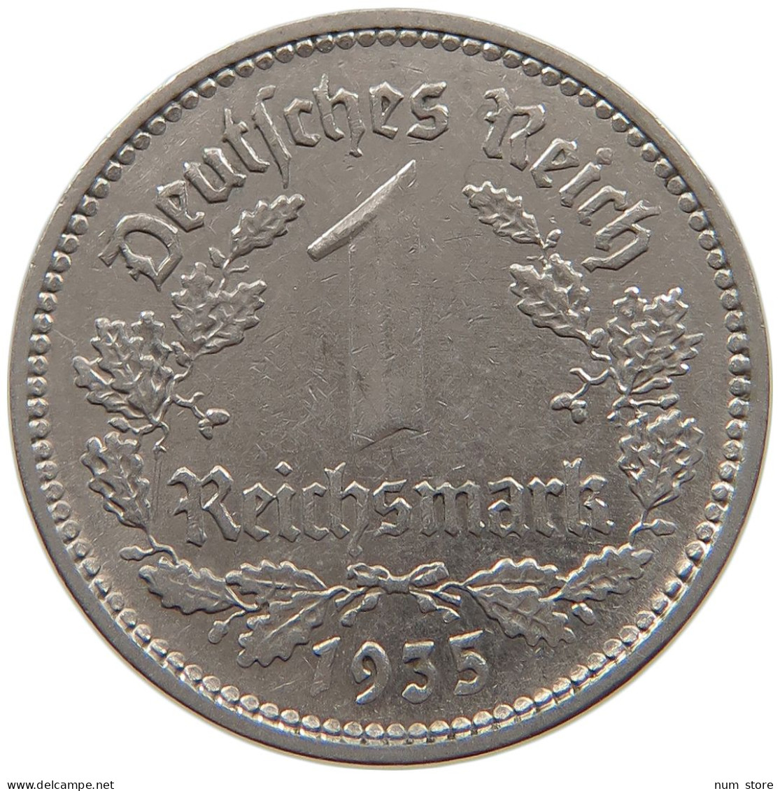 DRITTES REICH MARK 1935 A J.354 #a086 1059 - 1 Reichsmark