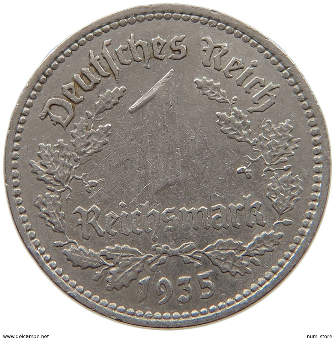 DRITTES REICH MARK 1935 A J.354 #a086 1033 - 1 Reichsmark