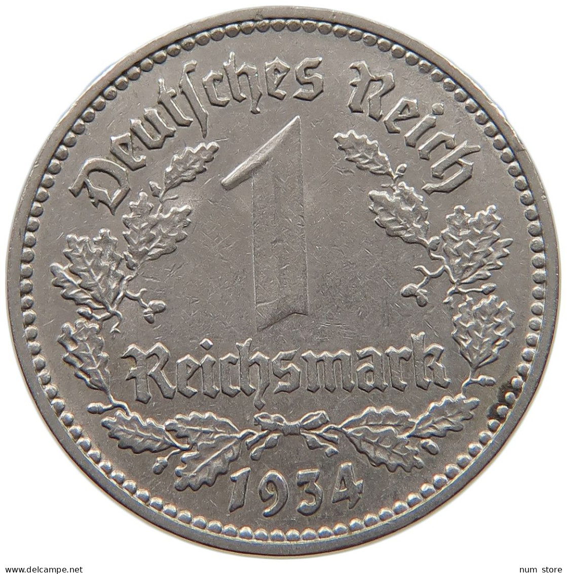 DRITTES REICH MARK 1934 J J.354 #c006 0439 - 1 Reichsmark