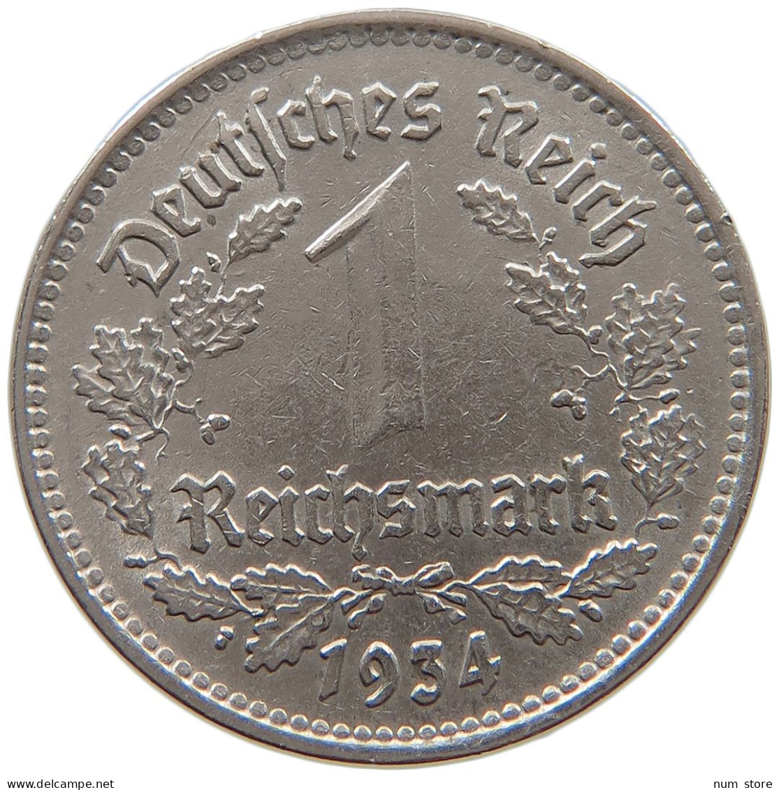 DRITTES REICH MARK 1934 F J.354 #a086 1015 - 1 Reichsmark