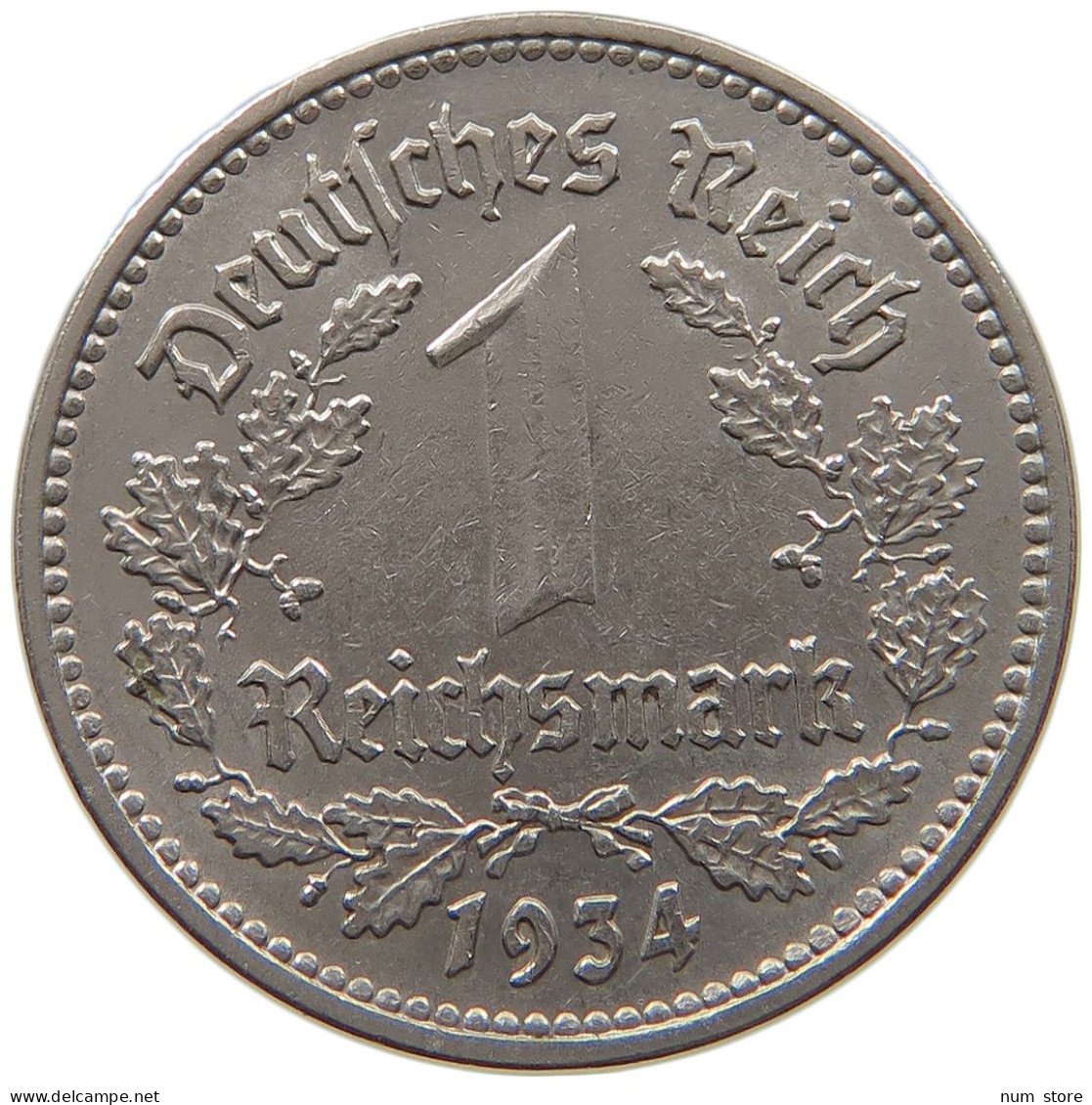 DRITTES REICH MARK 1934 F J.354 #a080 0087 - 1 Reichsmark