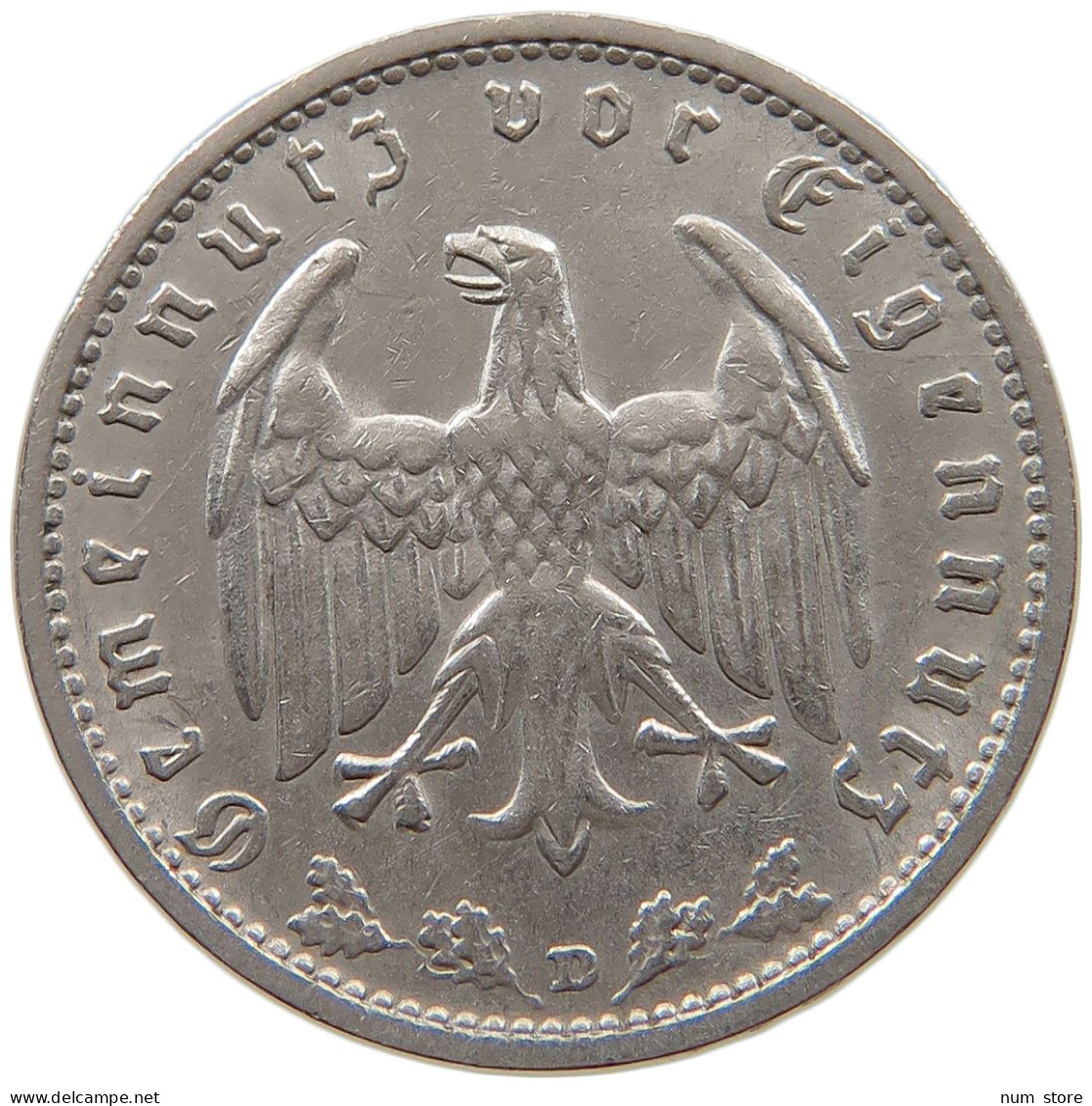 DRITTES REICH MARK 1934 D J.354 #a086 1023 - 1 Reichsmark