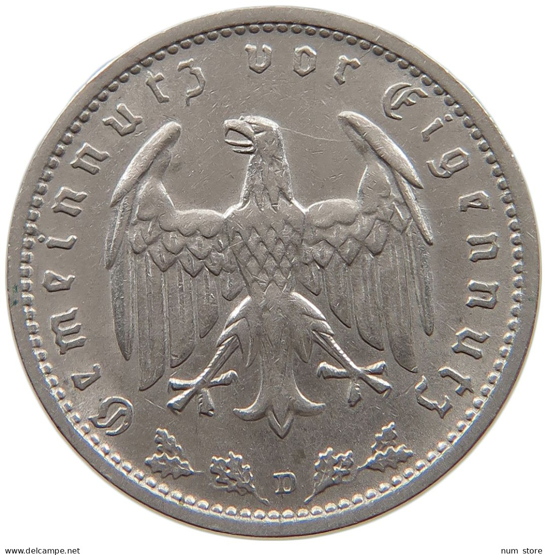 DRITTES REICH MARK 1934 D J.354 #a086 1051 - 1 Reichsmark