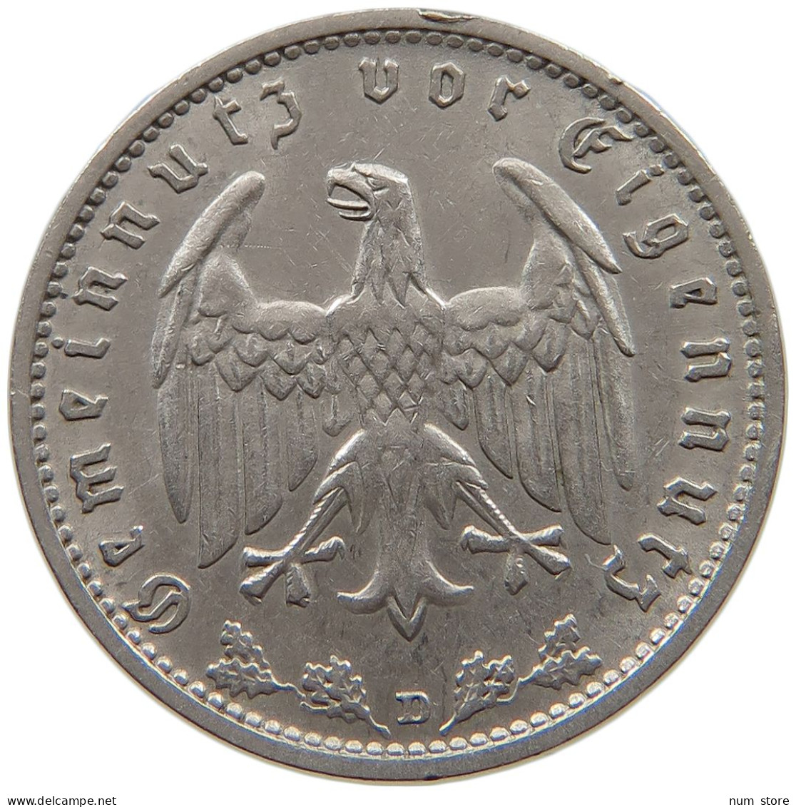 DRITTES REICH MARK 1934 D J.354 #a086 1069 - 1 Reichsmark