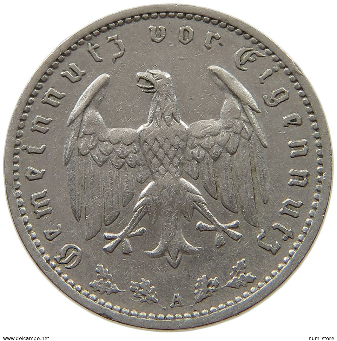 DRITTES REICH MARK 1934 A J.354 #s072 0609 - 1 Reichsmark