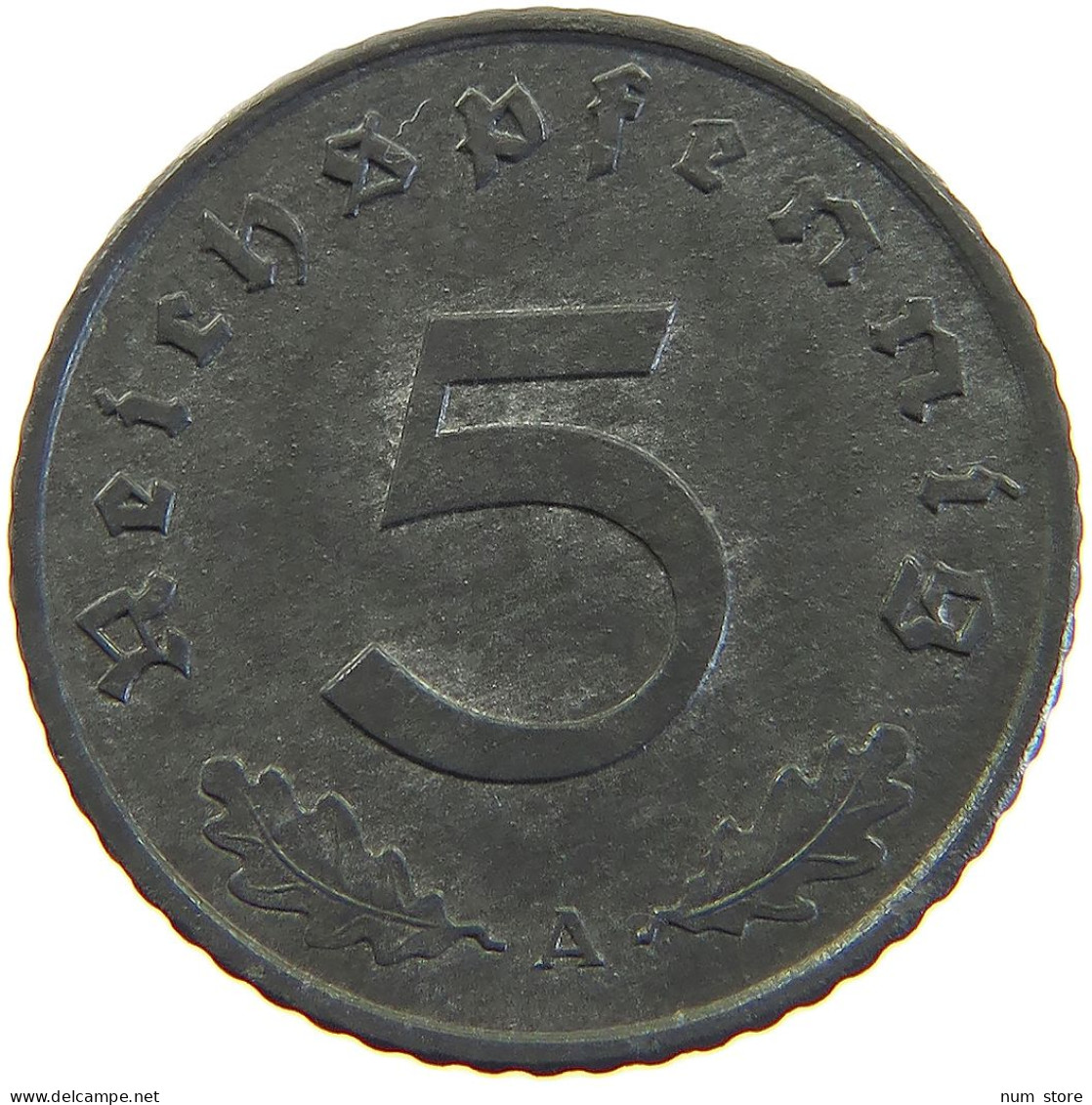 DRITTES REICH 5 PFENNIG 1941 A  #a055 0243 - 5 Reichsmark