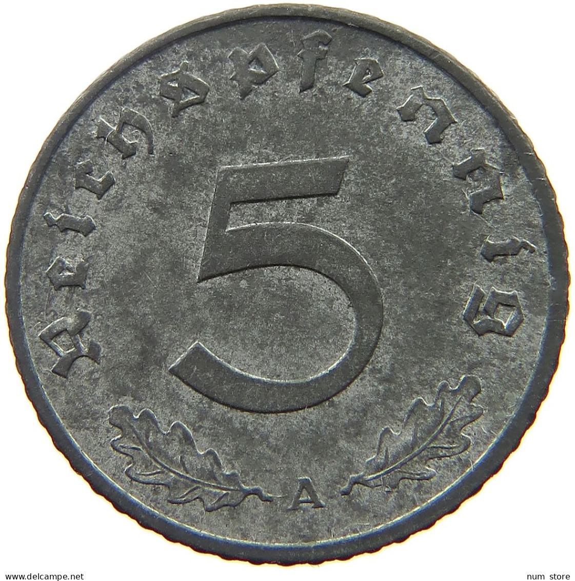 DRITTES REICH 5 PFENNIG 1941 A  #a092 0249 - 5 Reichsmark