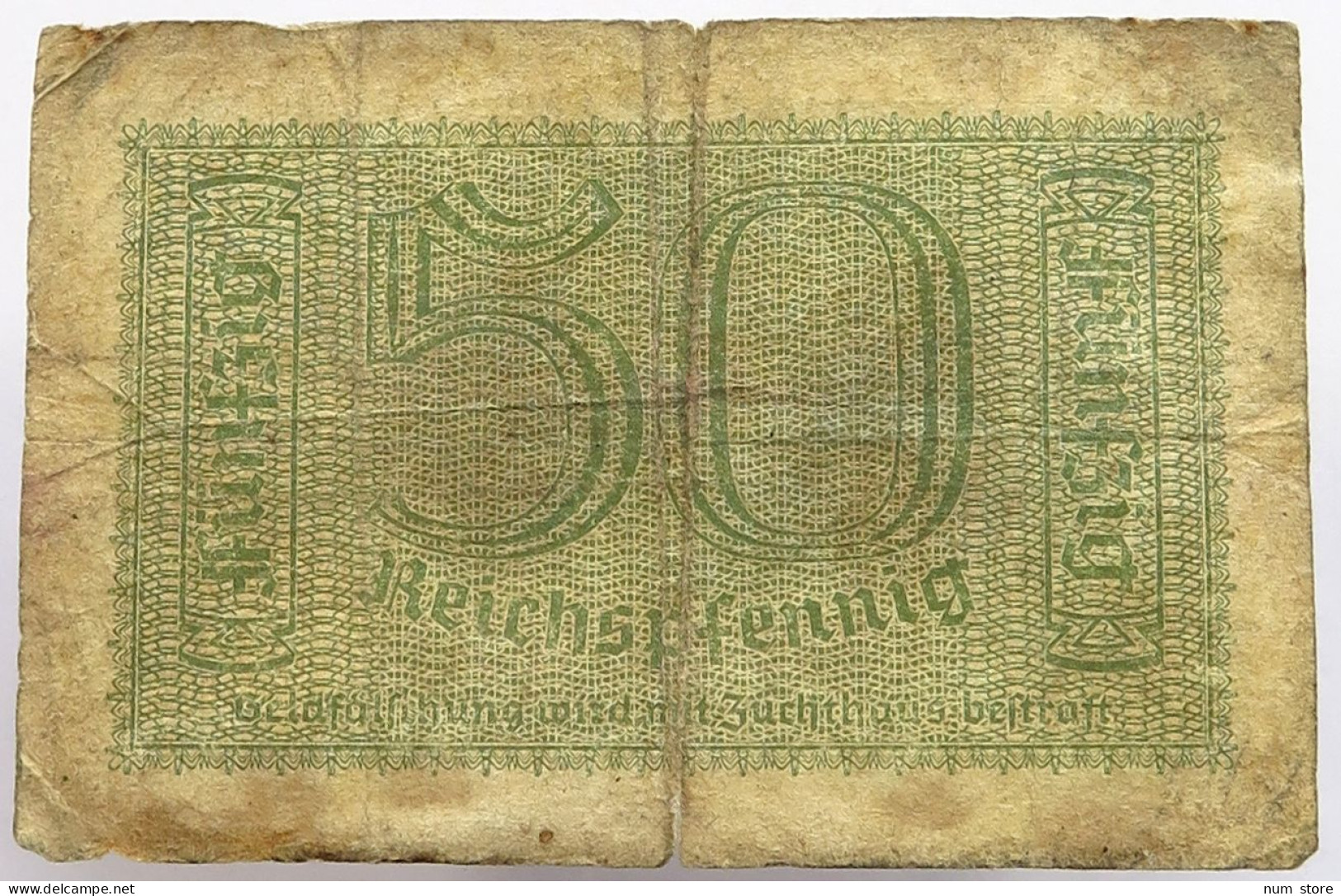 DRITTES REICH 50 PFENNIG  REICHSKREDITKASSEN #alb052 1077 - 5 Reichsmark