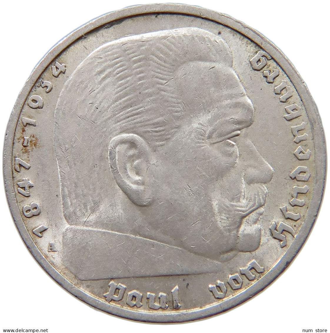 DRITTES REICH 5 MARK 1936 A  #s074 0359 - 5 Reichsmark