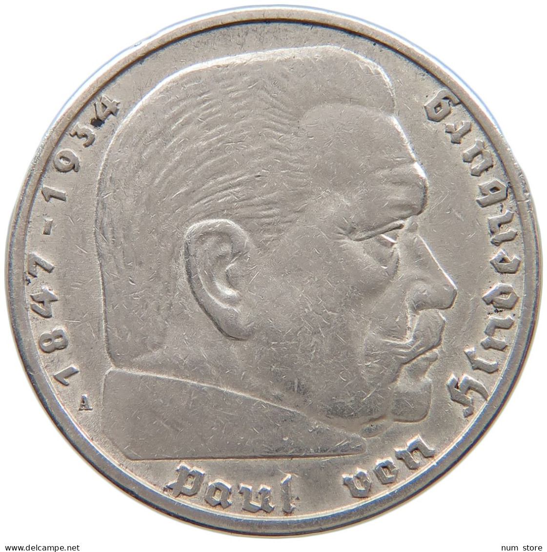 DRITTES REICH 5 MARK 1936 A  #a073 0655 - 5 Reichsmark