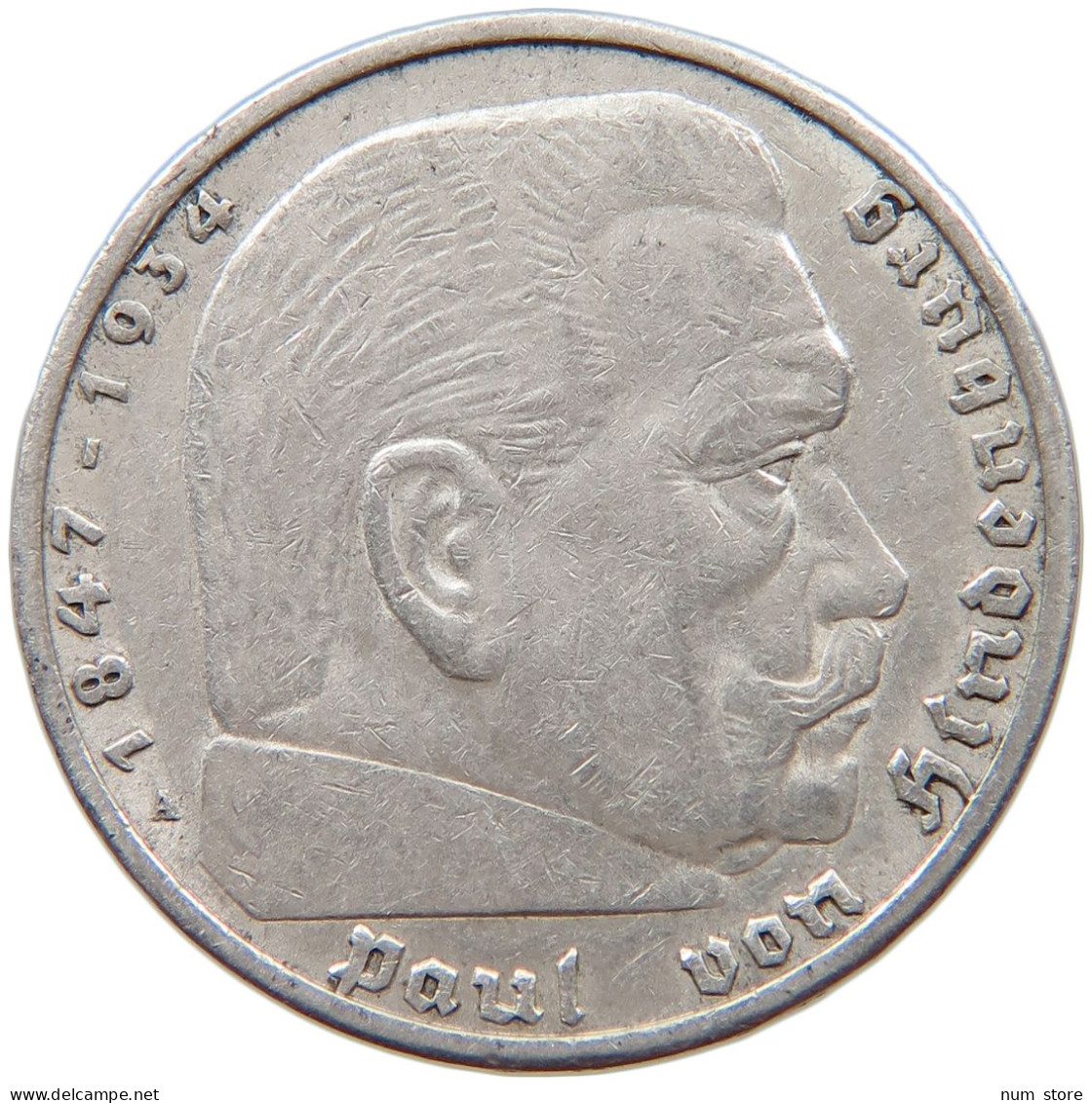 DRITTES REICH 5 MARK 1936 A  #c068 0361 - 5 Reichsmark