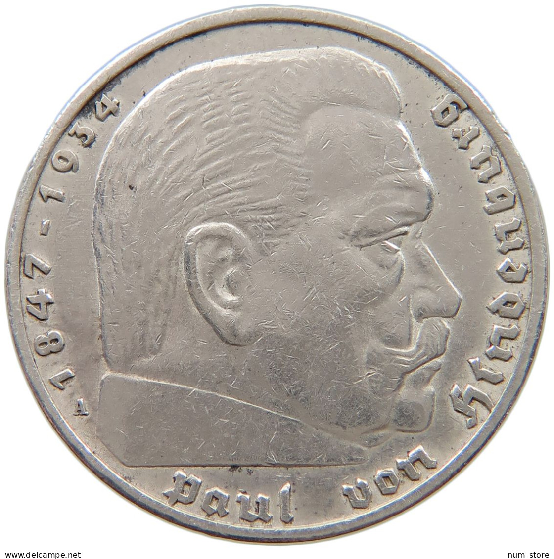 DRITTES REICH 5 MARK 1936 A  #a063 0705 - 5 Reichsmark