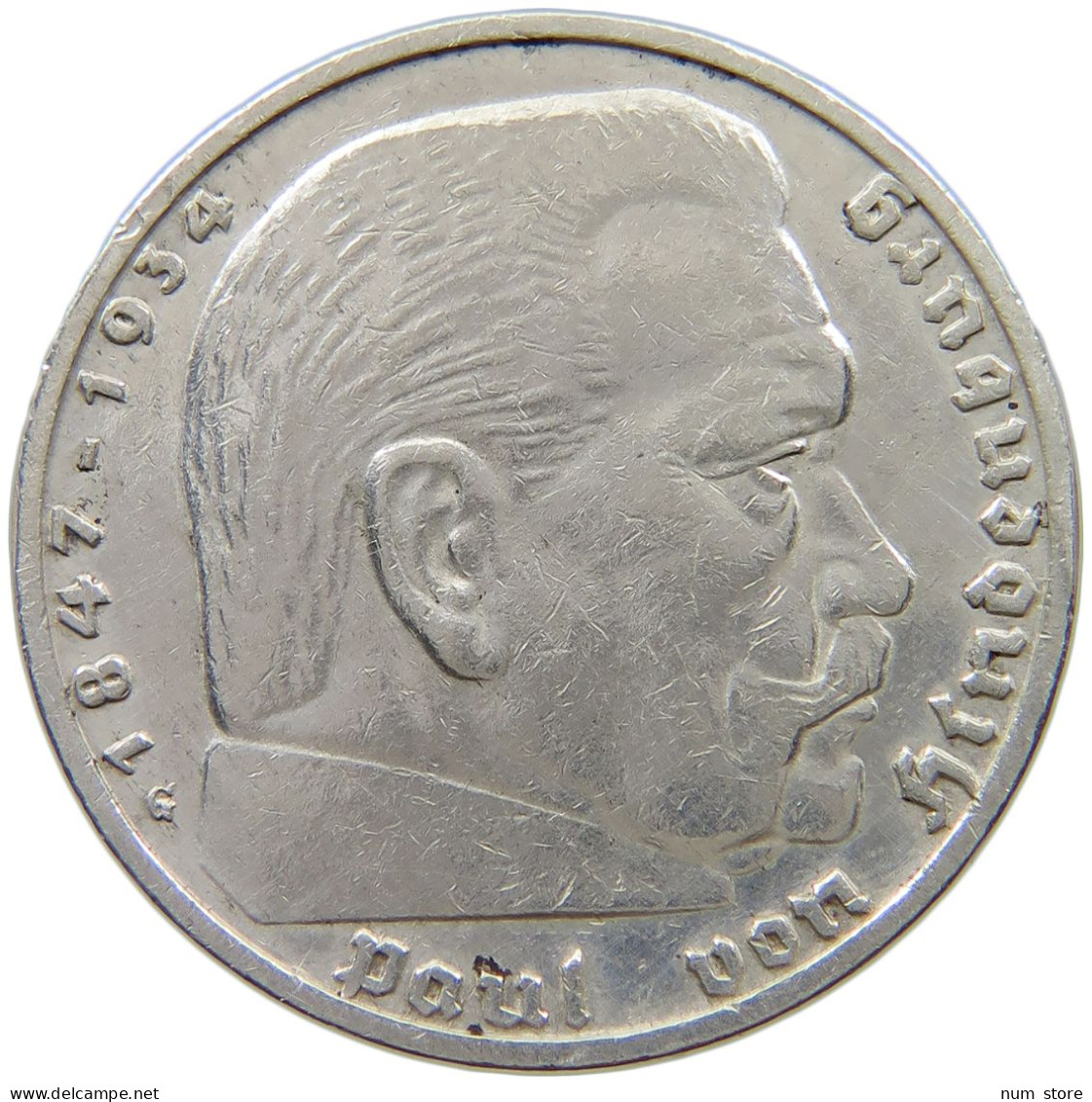 DRITTES REICH 5 MARK 1935 G  #a067 1157 - 5 Reichsmark