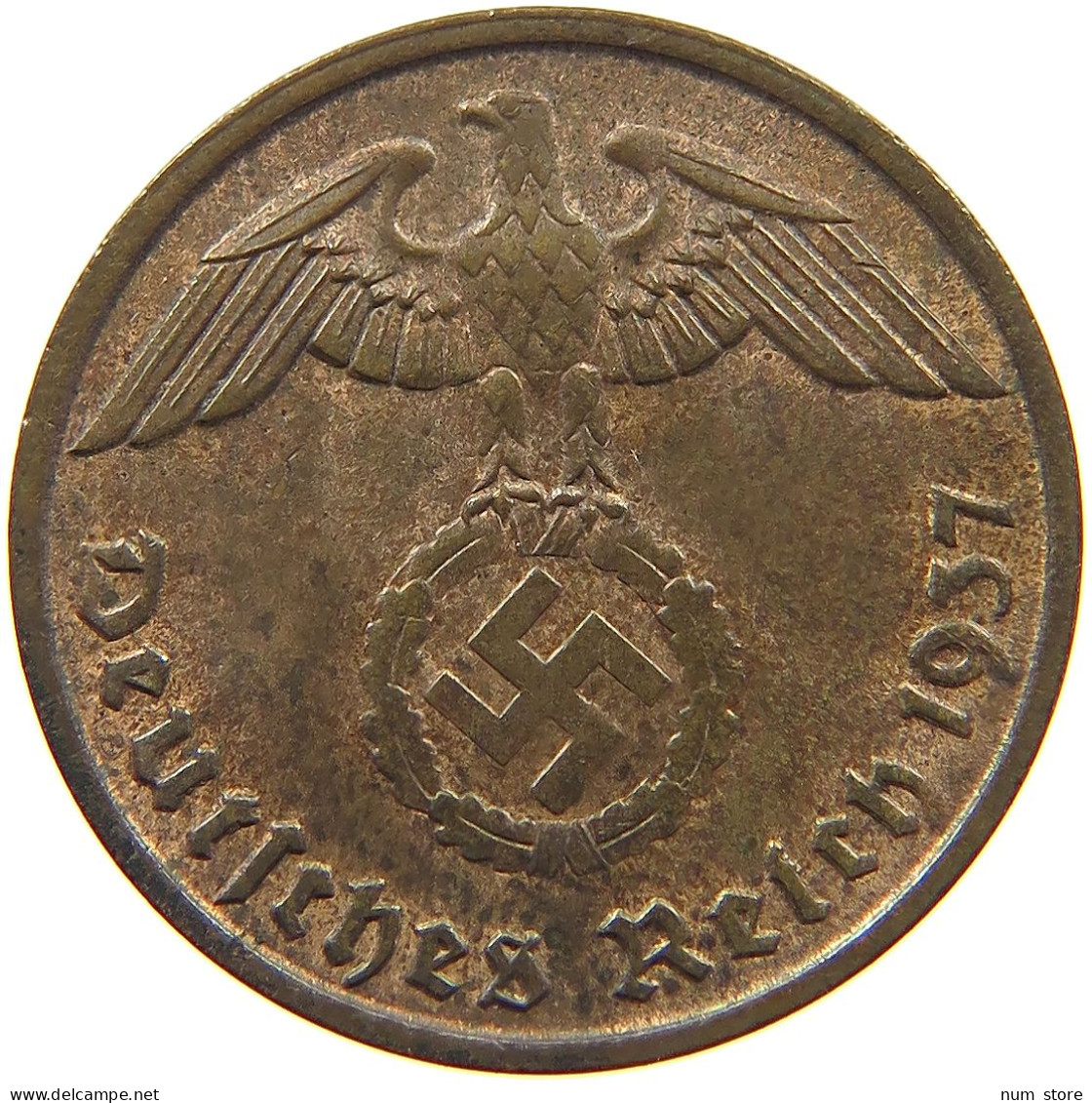 DRITTES REICH 2 PFENNIG 1937 A  #c083 0133 - 2 Reichspfennig