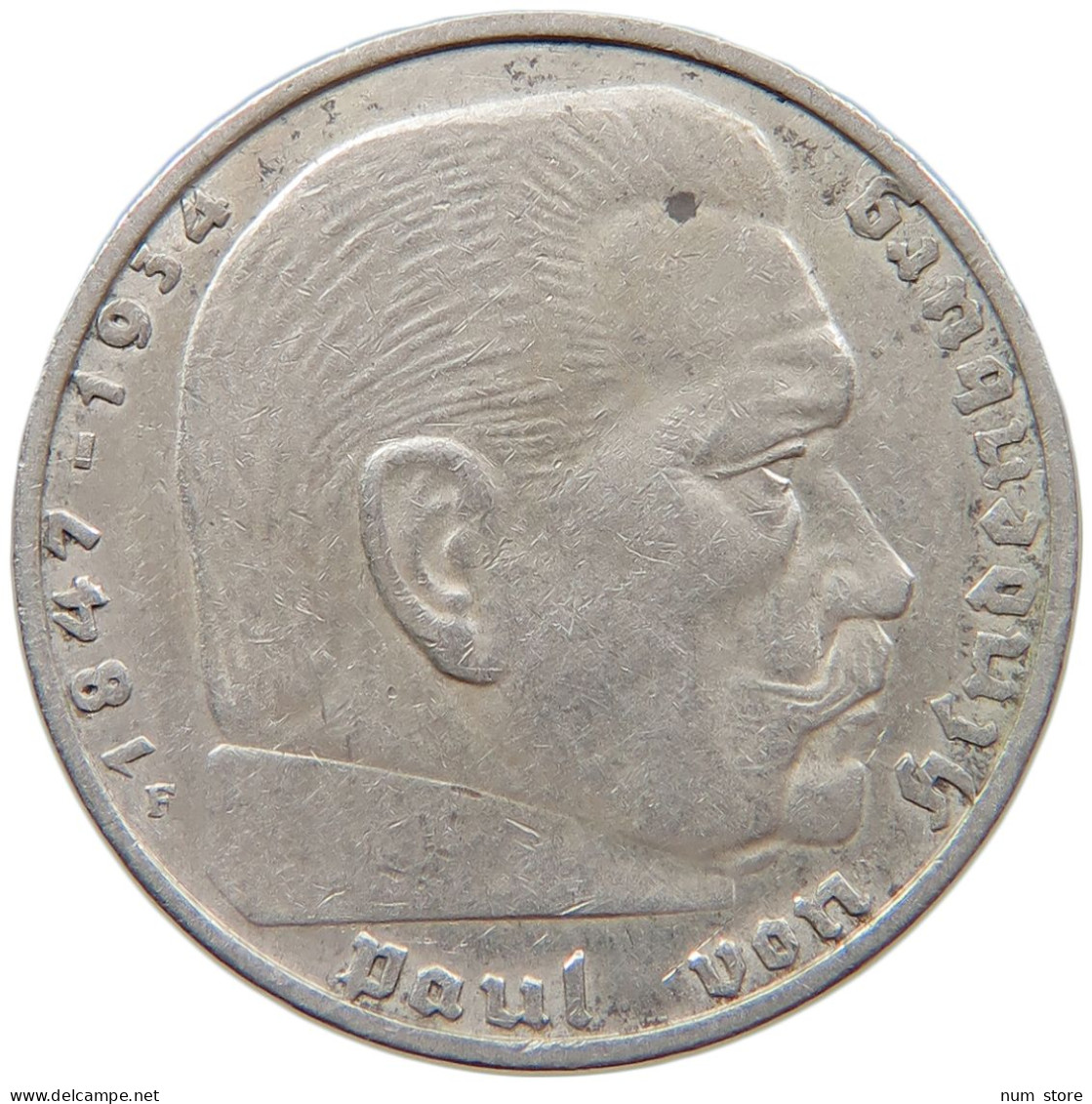 DRITTES REICH 2 MARK 1939 F  #c070 0227 - 2 Reichsmark