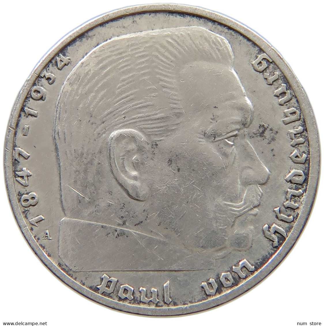 DRITTES REICH 2 MARK 1939 A  #a090 0785 - 2 Reichsmark