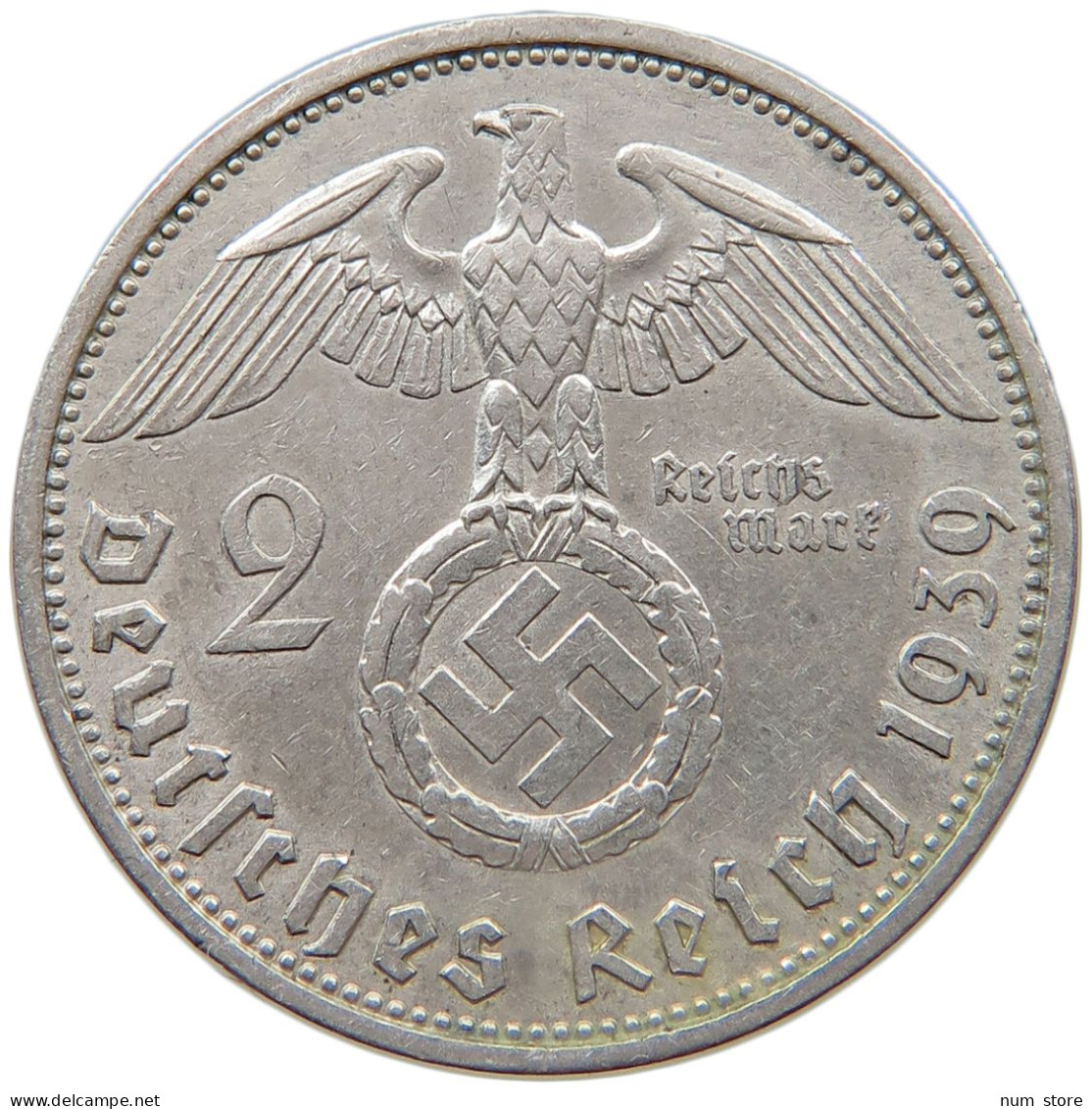 DRITTES REICH 2 MARK 1939 A  #c070 0213 - 2 Reichsmark