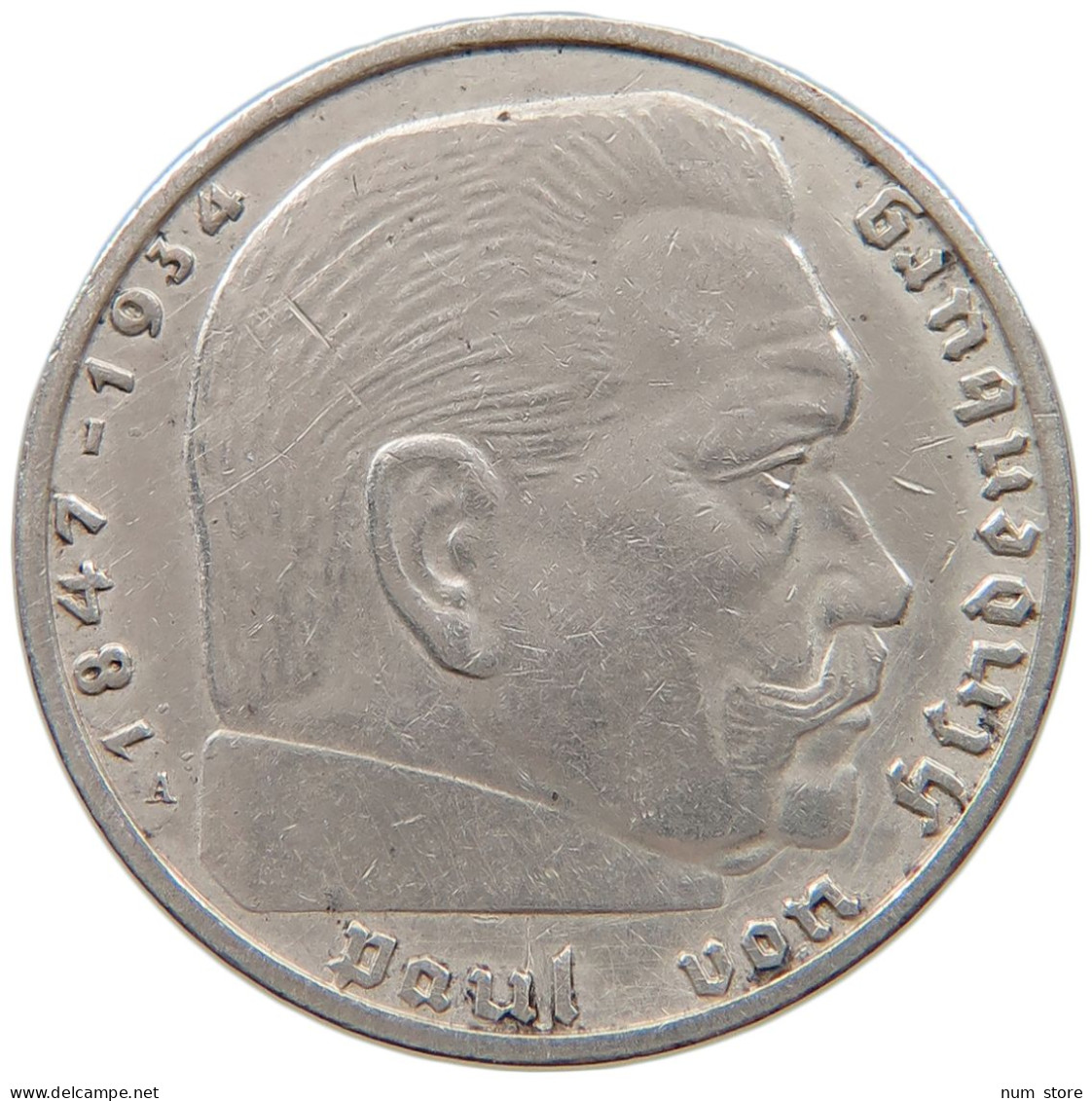 DRITTES REICH 2 MARK 1939 A  #a057 0509 - 2 Reichsmark