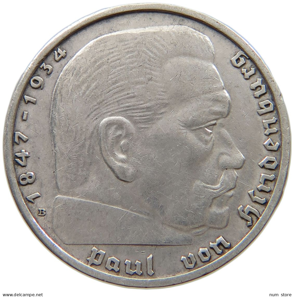 DRITTES REICH 2 MARK 1938 B  #a082 0415 - 2 Reichsmark