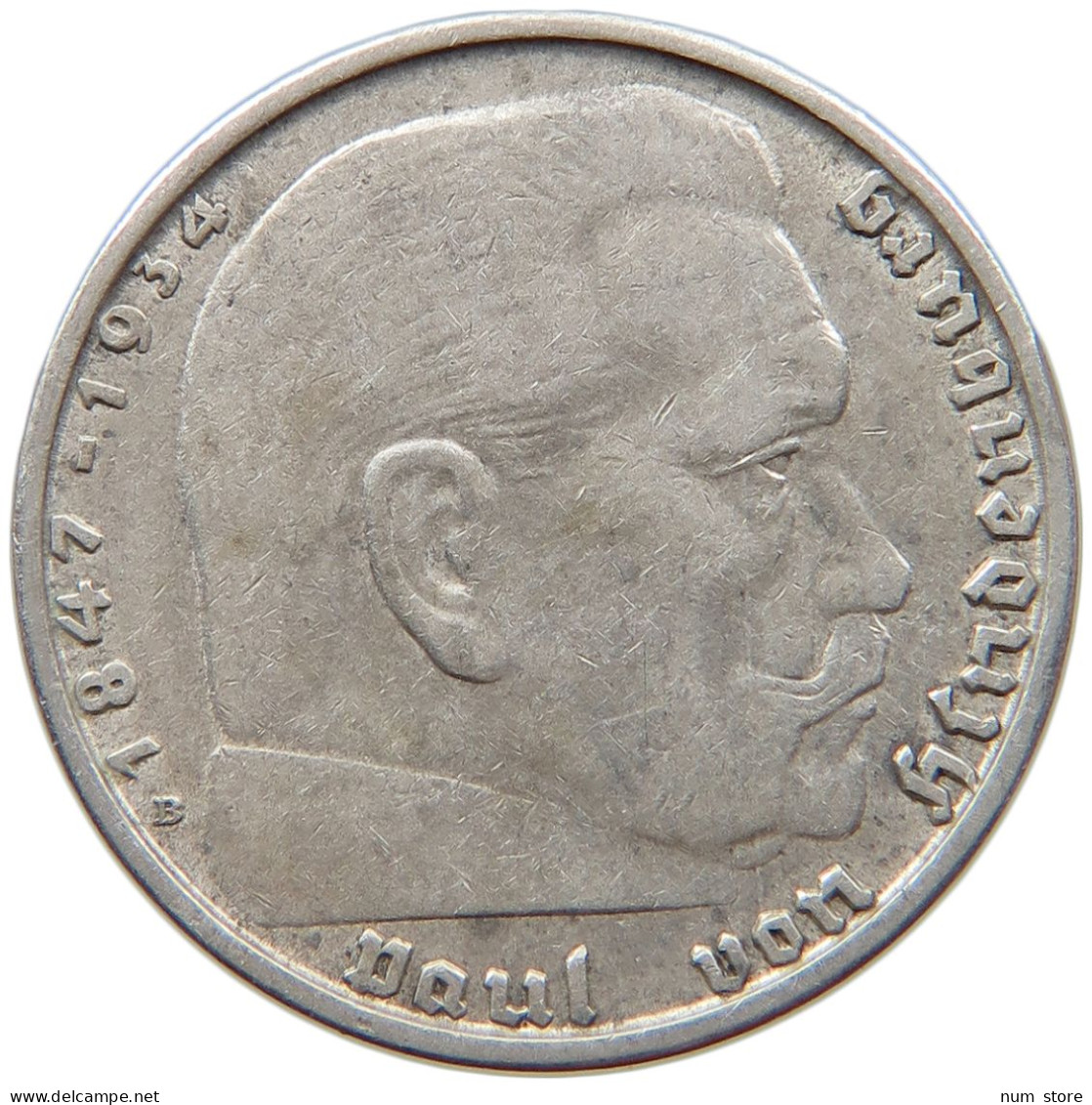 DRITTES REICH 2 MARK 1938 B  #c070 0193 - 2 Reichsmark