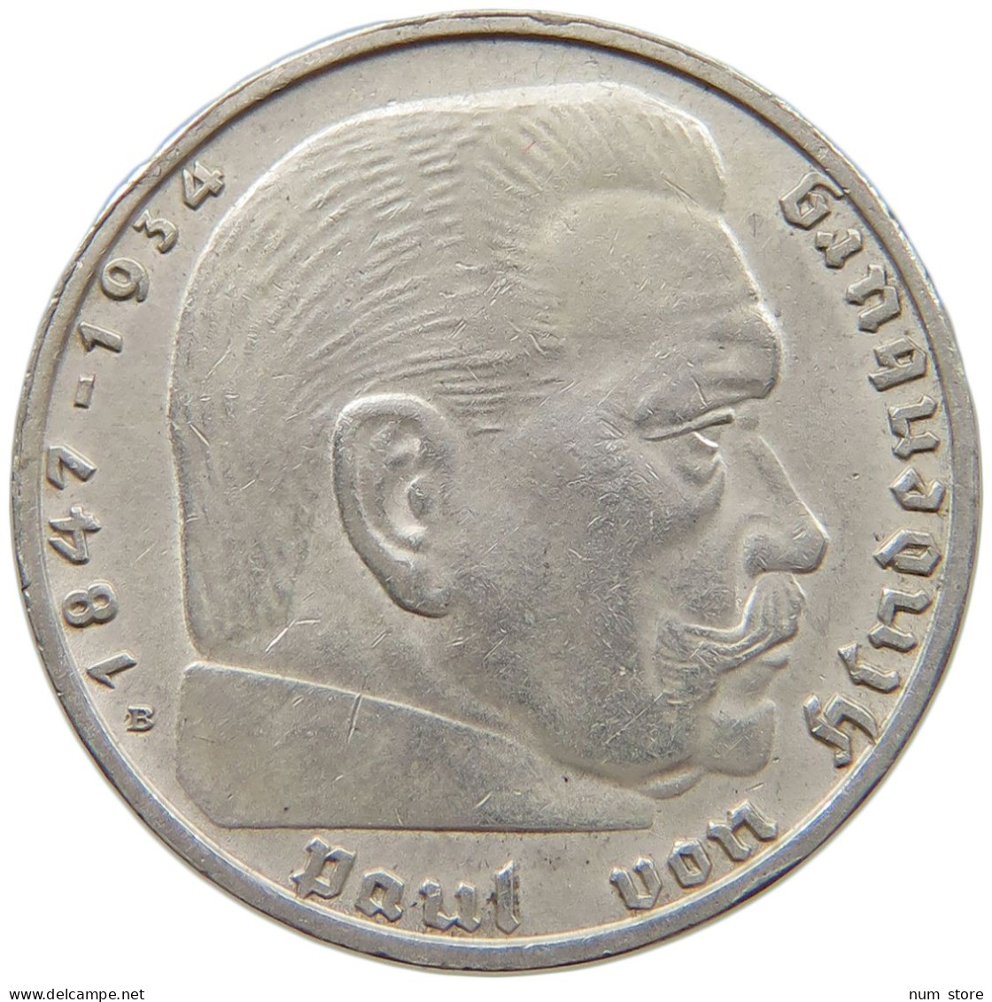 DRITTES REICH 2 MARK 1938 B  #a082 0387 - 2 Reichsmark