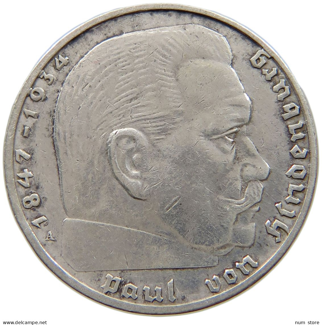 DRITTES REICH 2 MARK 1938 A  #a082 0395 - 2 Reichsmark