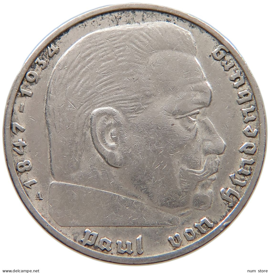 DRITTES REICH 2 MARK 1938 A  #a073 0625 - 2 Reichsmark