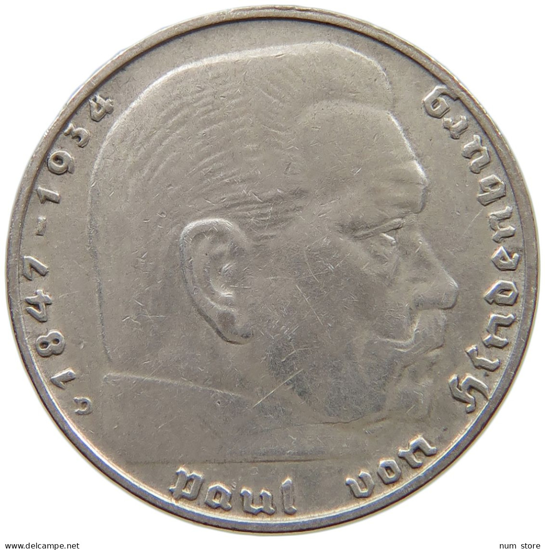 DRITTES REICH 2 MARK 1937 D  #a090 0767 - 2 Reichsmark