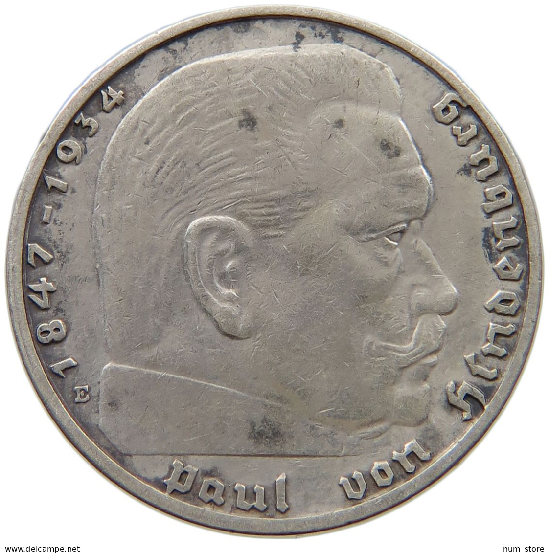 DRITTES REICH 2 MARK 1937 E  #a082 0413 - 2 Reichsmark