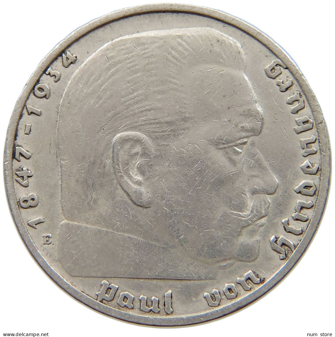 DRITTES REICH 2 MARK 1937 E  #a082 0375 - 2 Reichsmark
