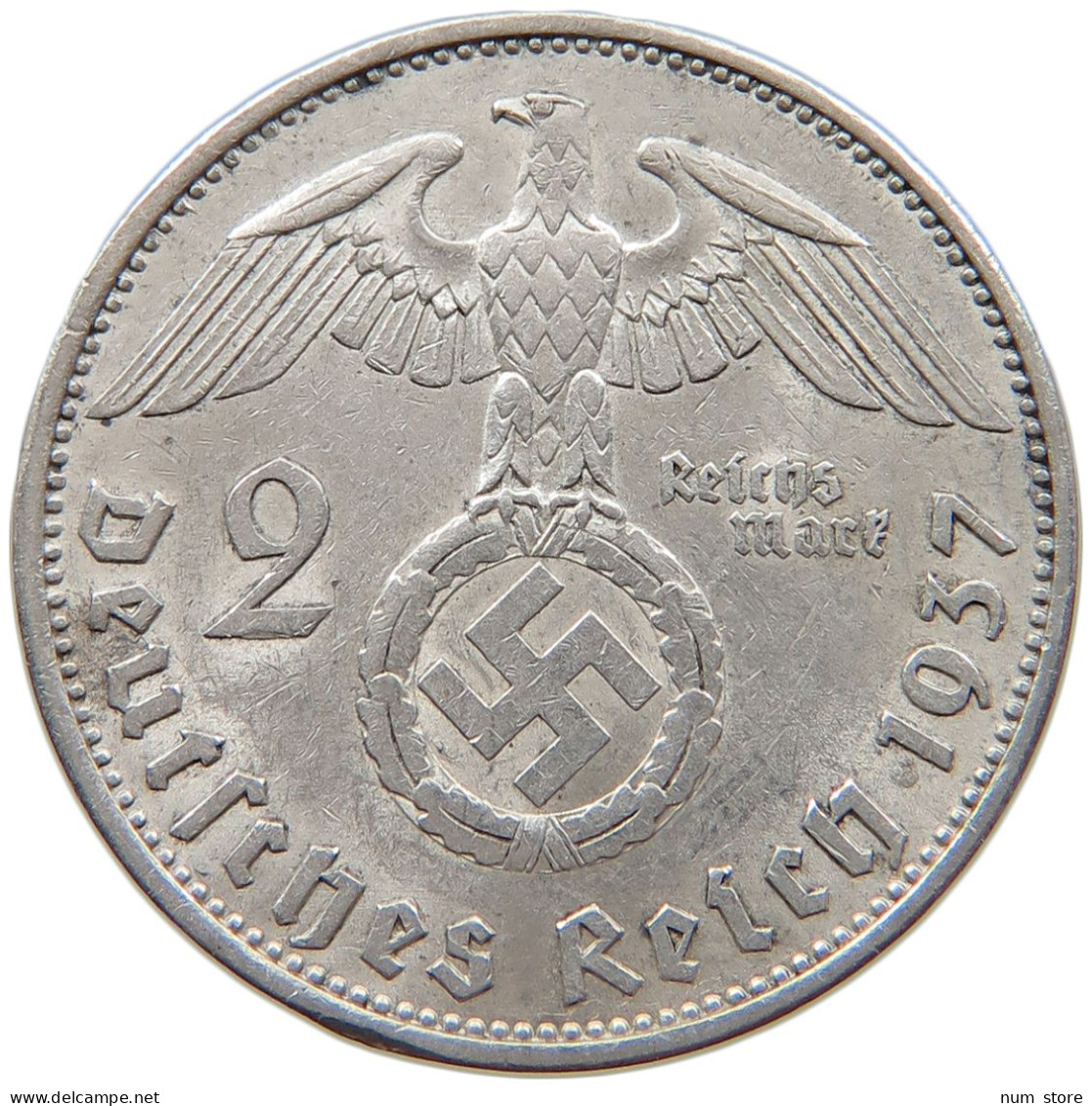 DRITTES REICH 2 MARK 1937 A  #c070 0215 - 2 Reichsmark