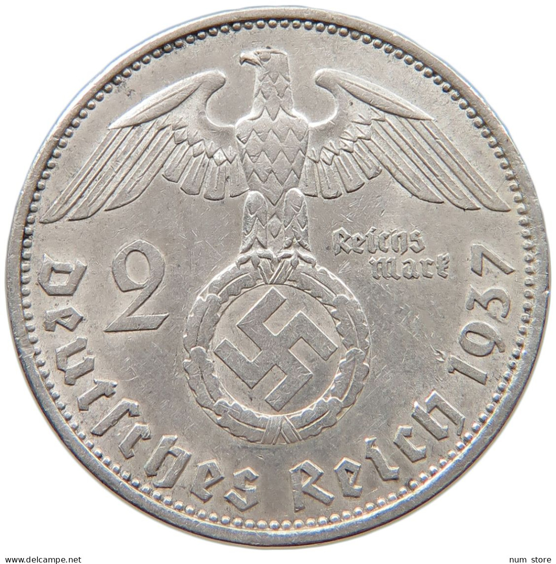 DRITTES REICH 2 MARK 1937 A  #c070 0209 - 2 Reichsmark