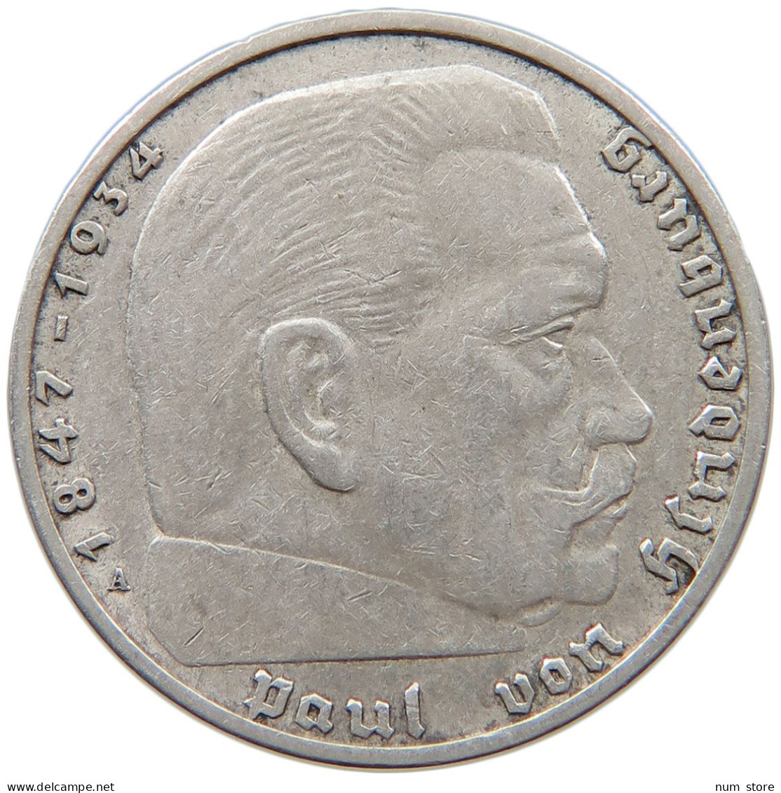 DRITTES REICH 2 MARK 1937 A  #c070 0199 - 2 Reichsmark