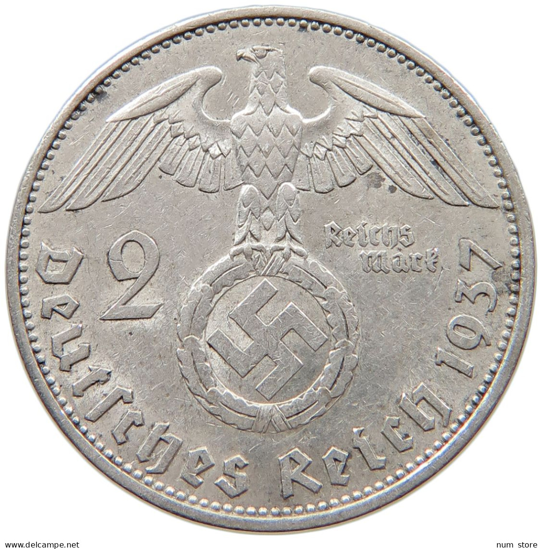 DRITTES REICH 2 MARK 1937 A  #c070 0203 - 2 Reichsmark