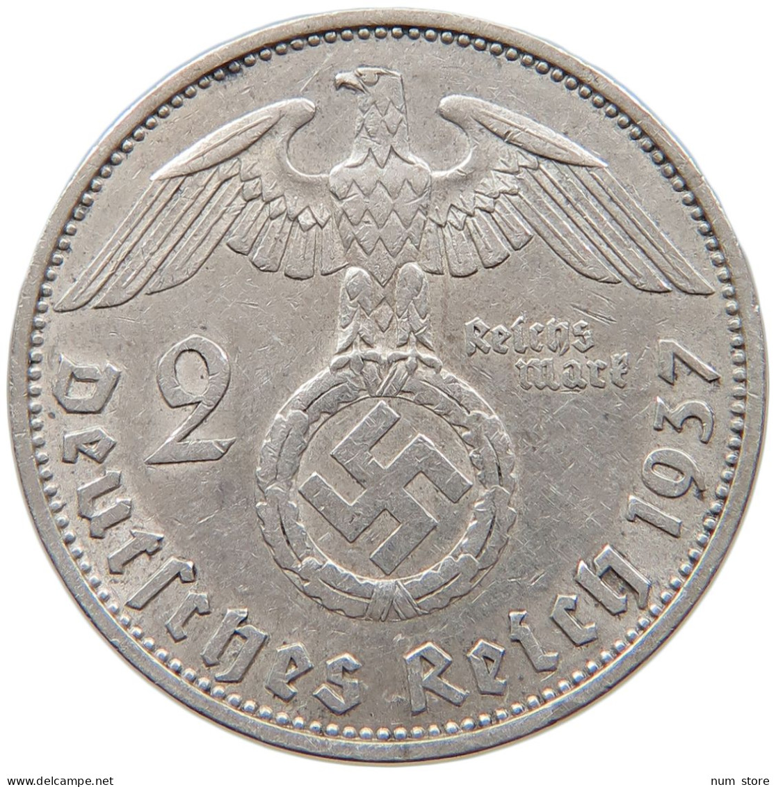 DRITTES REICH 2 MARK 1937 A  #c070 0205 - 2 Reichsmark