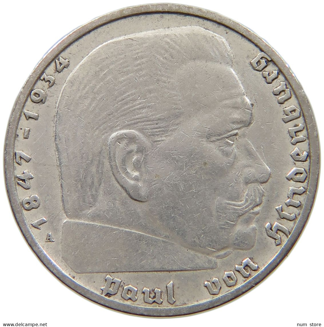 DRITTES REICH 2 MARK 1937 A  #a090 0771 - 2 Reichsmark
