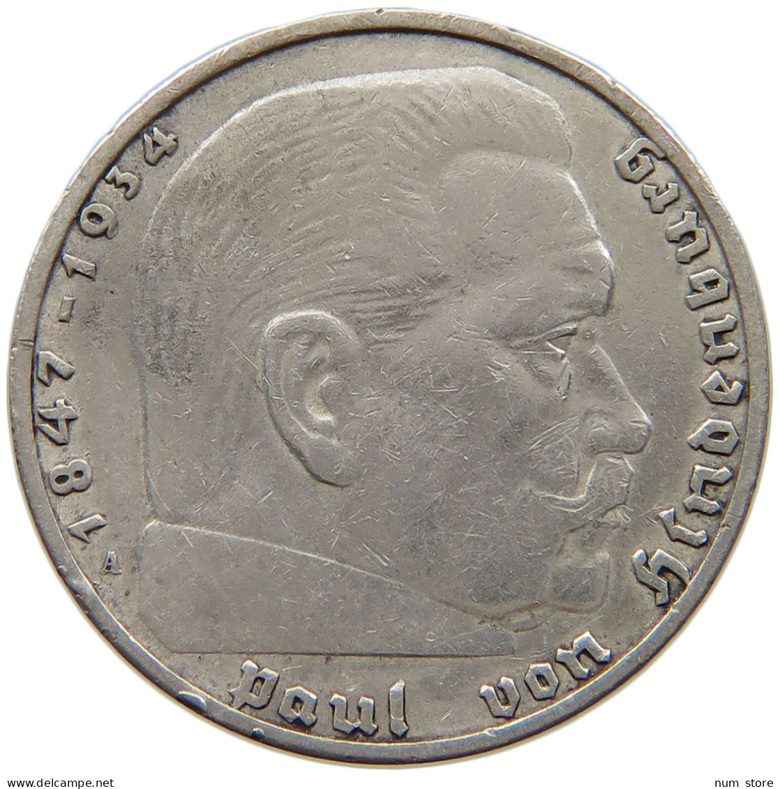 DRITTES REICH 2 MARK 1937 A  #a082 0385 - 2 Reichsmark